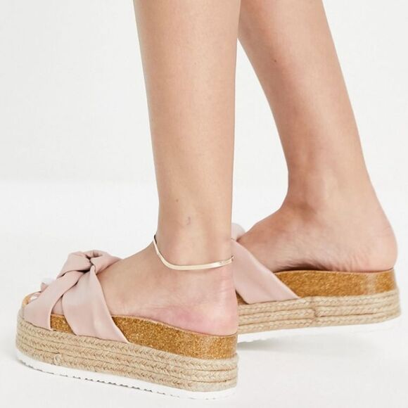 BRAND NEW QUPID CANCUN WOMEN'S PLASFORM SLIDE WEDGE SANDALS - Picture 16 of 16